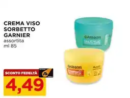 Alì Supermercati Crema viso sorbetto Garnier assortita offerta