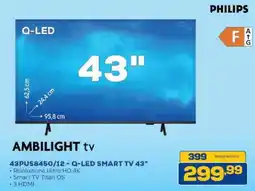 Euronics Bruno Philips Q-LED Smart TV 43" offerta