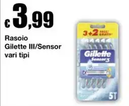 Sì con te Supermercati Rasoio Gillette III/Sensor offerta