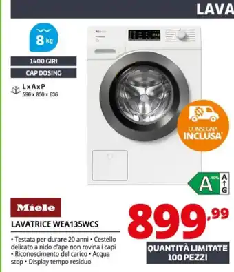 Lavatrice Miele WEA135WCS