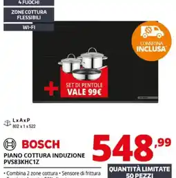 Comet Bosch piano cottura induzione offerta