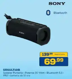 Euronics Bruno Sony Speaker Portatile offerta