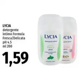 Famila Superstore Lycia detergente intimo Formula Fresca/Delicata offerta