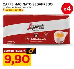 Alì Supermercati Caffè macinato Segafredo Intermezzo offerta