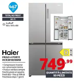 Comet Haier Frigo 4 porte offerta