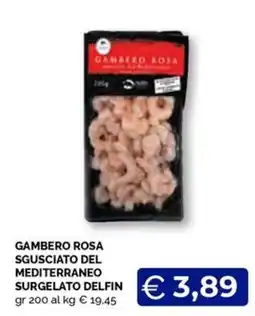 Maxisconto Gambero rosa sgusciato del mediterraneo surgelato delfin offerta