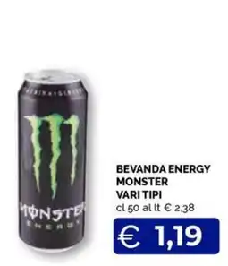 Maxisconto Bevanda energy Monster offerta
