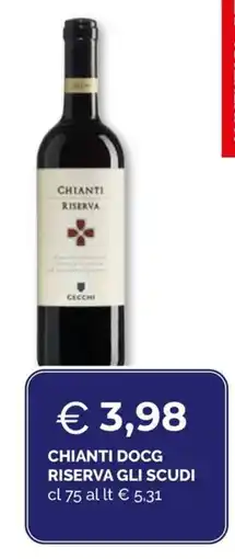 Maxisconto Chianti Riserva Gli Scudi Cecchi offerta