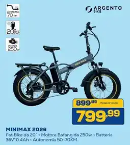 Euronics Bruno Argento Bike Minimax 2026 offerta