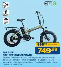 Euronics Bruno Fat bike Bomber One offerta