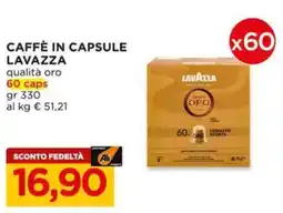 Alì Supermercati Caffè in capsule Lavazza qualità oro offerta
