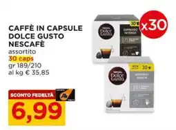 Alì Supermercati Caffè in capsule Dolce Gusto Nescafé assortito offerta
