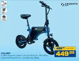 Euronics Bruno E-BIKE Argento Colibri offerta