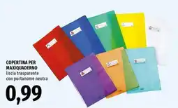 Famila Superstore Copertina per maxiquaderno liscia trasparente con portanome neutra offerta