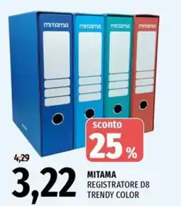 Famila Superstore Mitama registratore d8 trendy color offerta