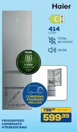 Euronics Bruno Frigorifero combinato Haier offerta