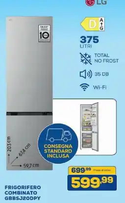 Euronics Bruno Frigorifero combinato LG offerta