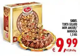Deco Iperstore Sigel torta gelato mon amour/marasca offerta