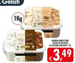 Deco Iperstore Algida Carte d'Or gelato in vaschetta la gelateria offerta