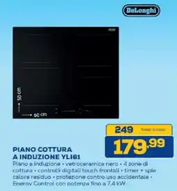 Euronics Bruno DeLonghi piano cottura a induzione YLI61 offerta