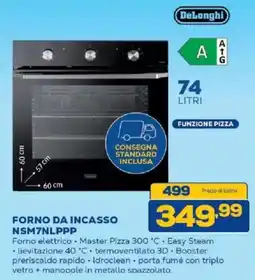 Euronics Bruno Forno da incasso DeLonghi offerta