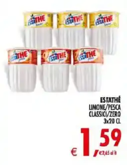 Deco Iperstore Estathé limone/pesca classici/zero offerta