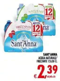 Deco Iperstore Sant'Anna acqua naturale/frizzante offerta