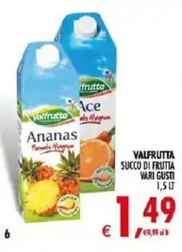 Deco Iperstore Valfrutta succo di frutta vari gusti offerta