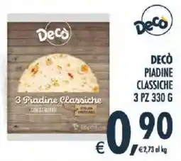 Deco Iperstore Decò Piadine Classiche offerta
