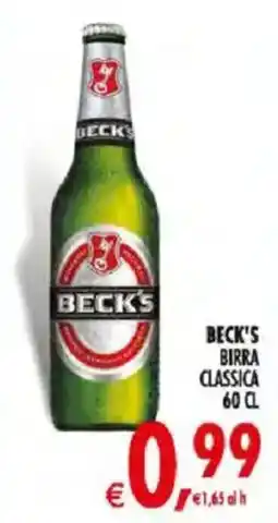 Deco Iperstore Beck's birra classica offerta