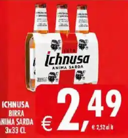 Deco Iperstore Ichnusa birra anima sarda offerta