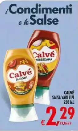 Deco Iperstore Calvé salsa vari tipi offerta