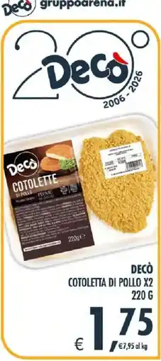 Deco Iperstore Decò Cotolette di pollo offerta