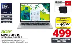 Comet Acer Aspire Lite 15 offerta