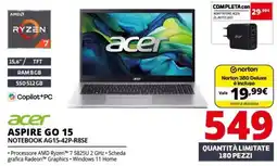 Comet Acer Aspire Go 15 Notebook offerta