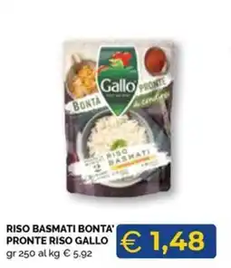 Maxisconto Riso basmati bontà pronto riso gallo offerta