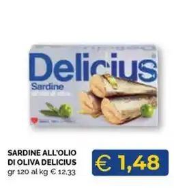 Maxisconto Sardine all'olio di oliva Delicius offerta