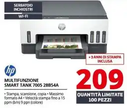 Comet Hp multifunzione smart tank 7005 28b54a offerta