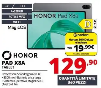 Honor Pad X8a Tablet