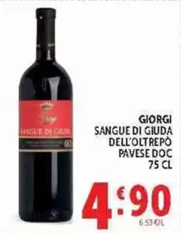 Deco Supermercati Giorgi Sangue di Giuda offerta