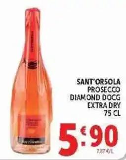 Deco Supermercati Sant'Orsola Prosecco Diamond Docg Extra Dry offerta