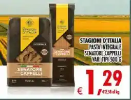 Deco Iperstore Stagioni d'Italia pasta integrale senatore cappelli offerta