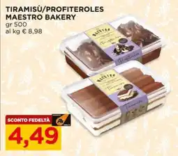 Alì Supermercati Tiramisù/Profiteroles Maestro Bakery offerta