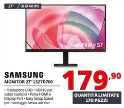 Comet Samsung monitor 27" LS27D700 offerta