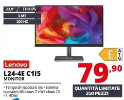 Comet Lenovo L24-4E C115 Monitor offerta