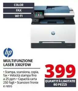 Comet Hp multifunzione laser 3302fdw offerta