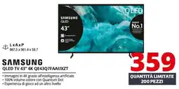Comet Samsung QLED TV 43" 4K QE43Q7FAAUXZT offerta