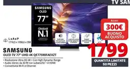 Comet Samsung OLED TV 77" UHD 4K offerta