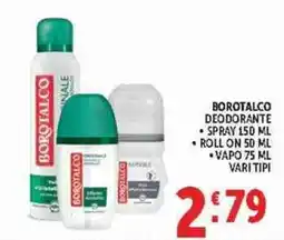 Deco Supermercati Borotalco deodorante offerta