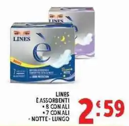 Deco Supermercati Lines è assorbenti offerta